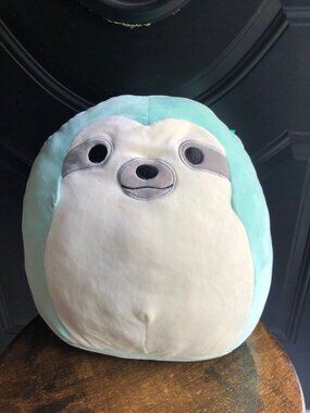 EUC Squishmallow Original Aqua Sloth 12" Kelly Toy Squish Soft Plush